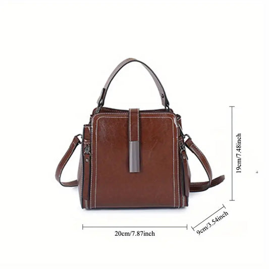 Elegante crossbodytas van echt leer
