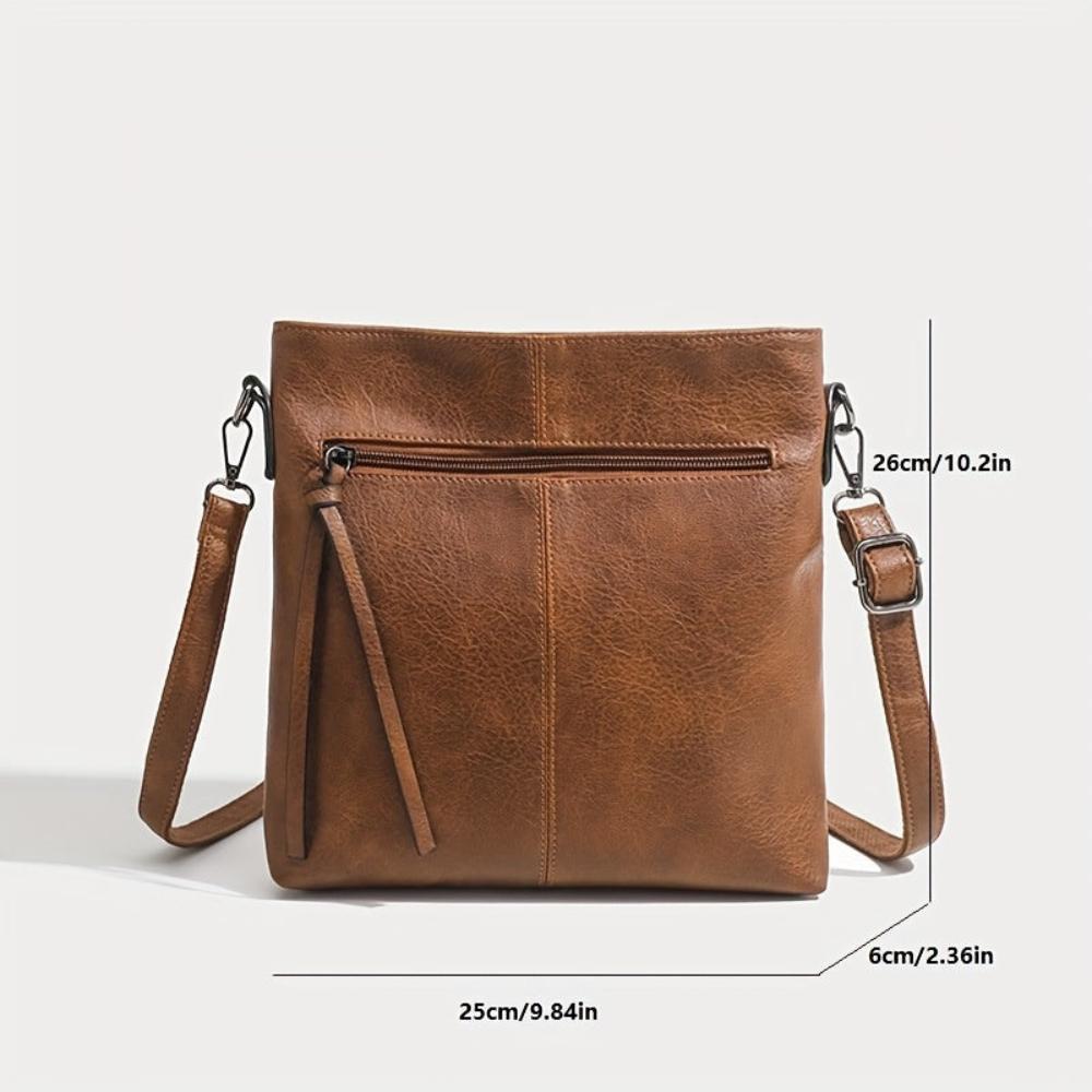 Lena Retro Vierkante Crossbody Tas