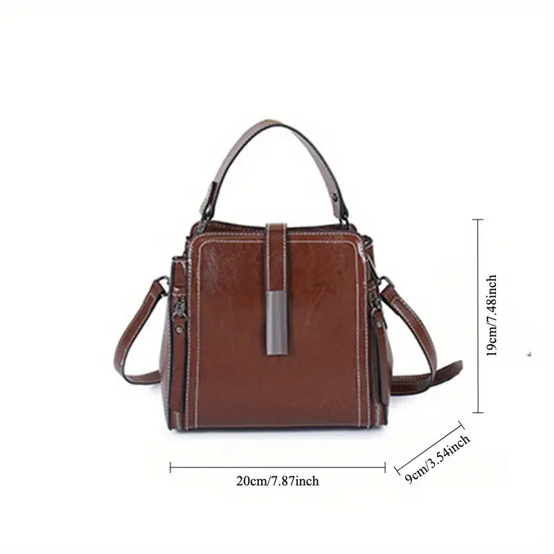 Elegante crossbodytas van echt leer