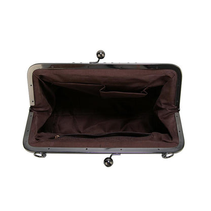 Vintage handtas met kusslot