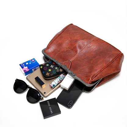 Vintage handtas met kusslot