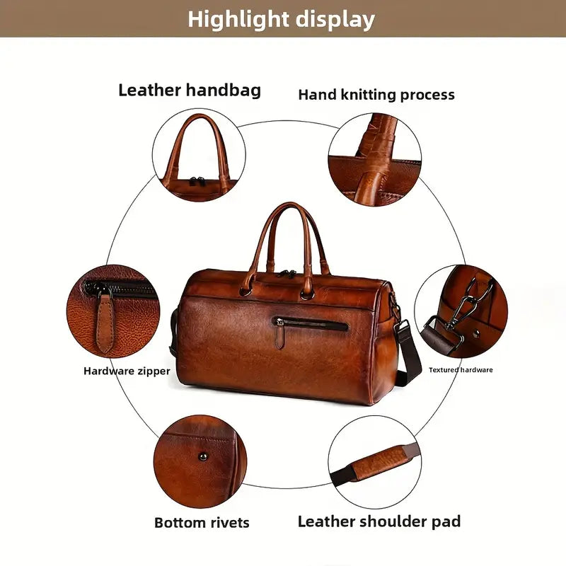 Echte leren dames retro crossbody tas