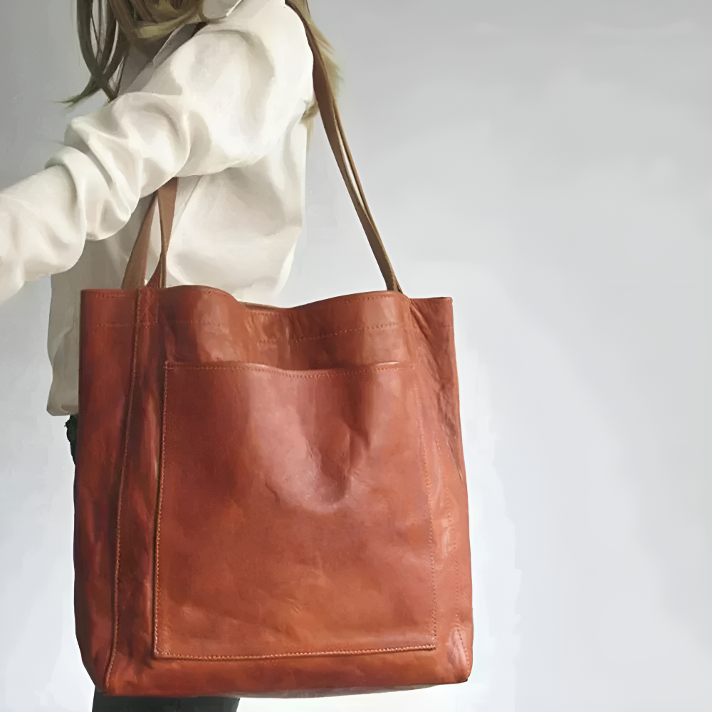 Lorena's moderne chic | Stijlvolle leren tas