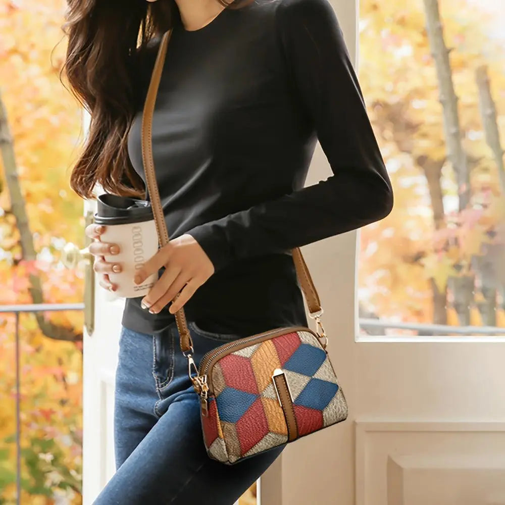 Luna Patchwork Mini Crossbody Tas