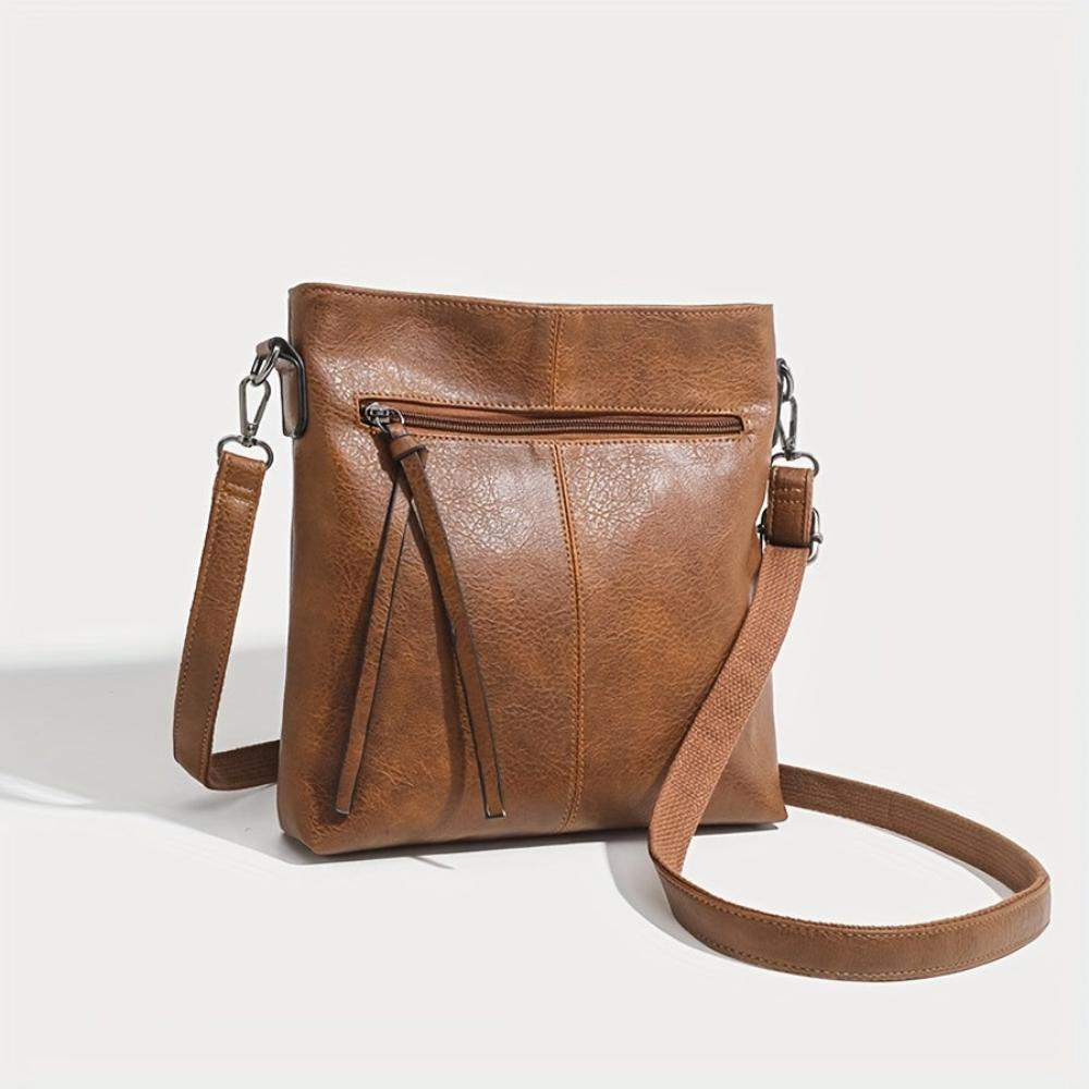 Lena Retro Vierkante Crossbody Tas