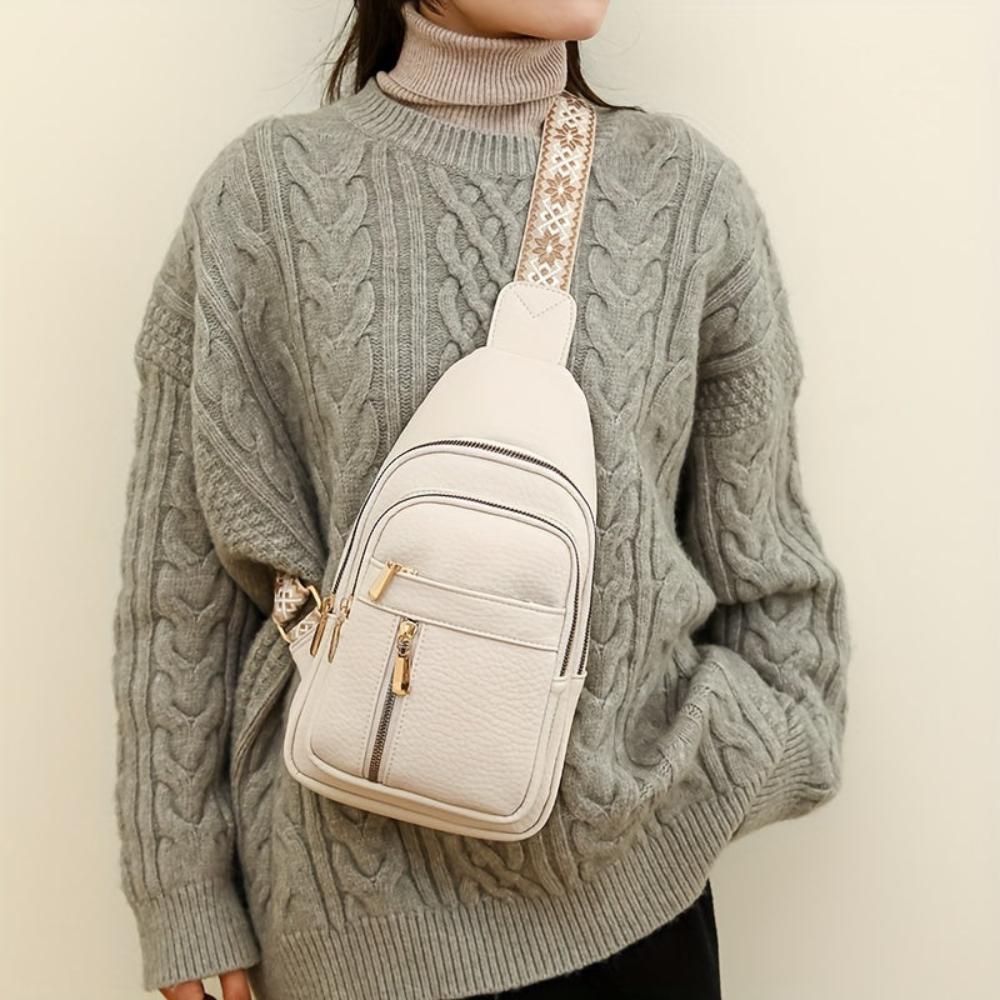 Hazel Vintage Borst Crossbody Tas