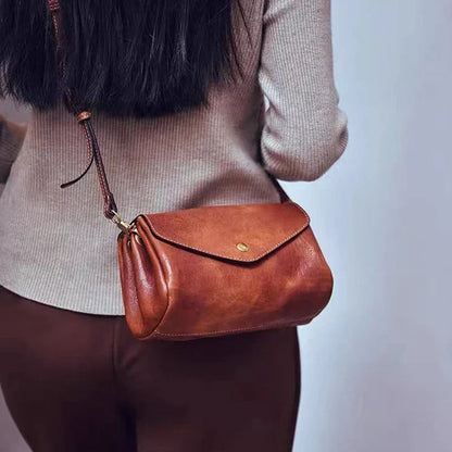 Nieuwe schoudertas van echt leer voor dames