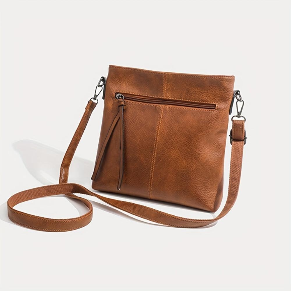 Lena Retro Vierkante Crossbody Tas